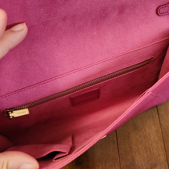 Couronne Kuron hot pink clutch bag - Picture 11 of 15
